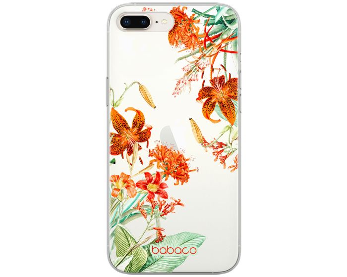 Babaco Flowers Silicone Case (BPCFLOW66522) Θήκη Σιλικόνης 057 Tiger Lily (iPhone 7 Plus / 8 Plus)