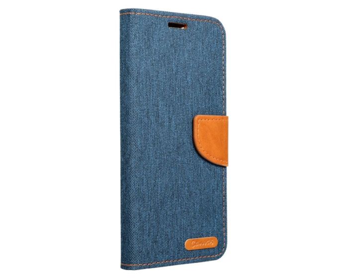 Forcell Canvas Diary Υφασμάτινη Θήκη Πορτοφόλι με δυνατότητα Stand‏ Navy Blue (Samsung Galaxy A15 4G / 5G)
