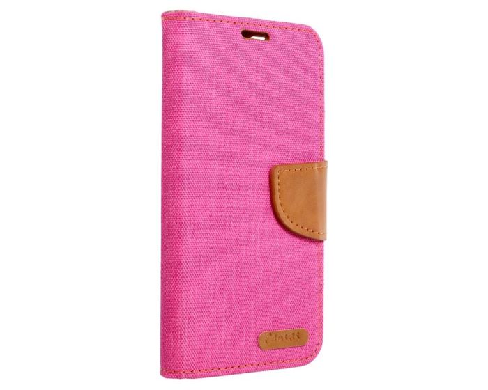 Forcell Canvas Diary Υφασμάτινη Θήκη Πορτοφόλι με δυνατότητα Stand‏ Pink (Samsung Galaxy A05)