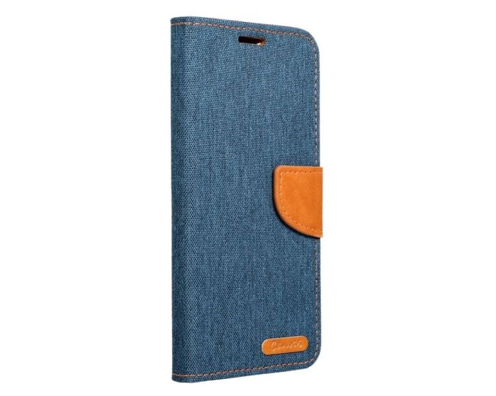 Forcell Canvas Diary Υφασμάτινη Θήκη Πορτοφόλι με δυνατότητα Stand‏ Navy Blue (Xiaomi Redmi 12C)