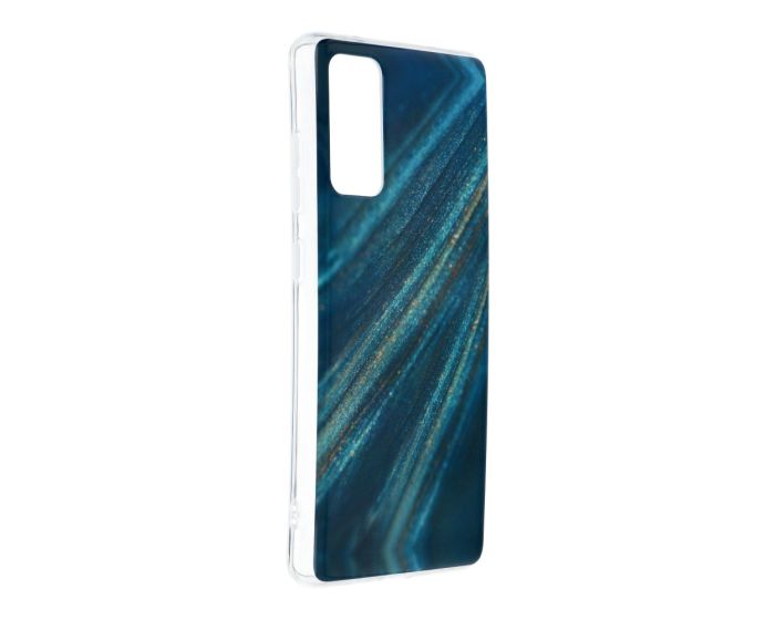 Forcell Cosmo Marble Silicone Case Design 10 Θήκη Σιλικόνης Blue (Samsung Galaxy S20 FE)