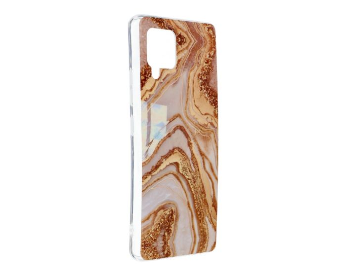 Forcell Cosmo Marble Silicone Case Design 09 Θήκη Σιλικόνης Brown (Samsung Galaxy A42 5G)