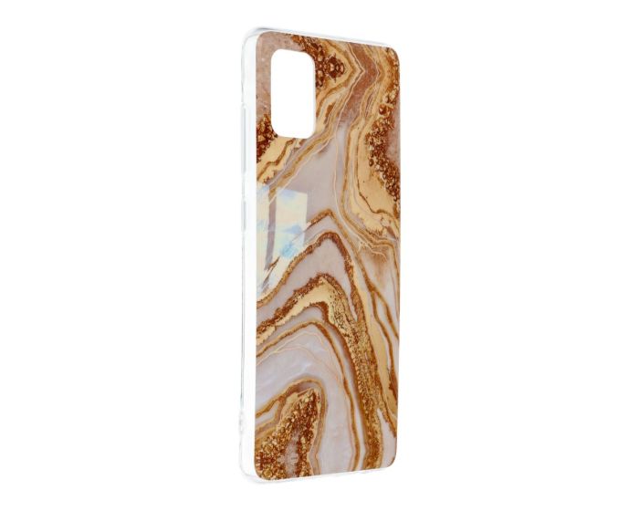 Forcell Cosmo Marble Silicone Case Design 09 Θήκη Σιλικόνης Brown (Samsung Galaxy M31s)