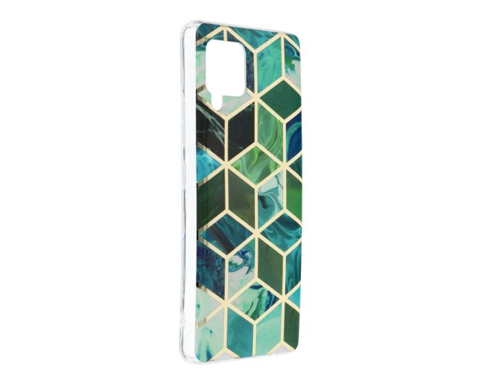 Forcell Cosmo Marble Silicone Case Design 08 Θήκη Σιλικόνης Green (Samsung Galaxy A02s)