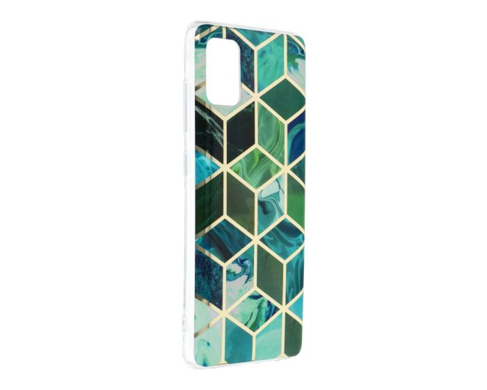 Forcell Cosmo Marble Silicone Case Design 08 Θήκη Σιλικόνης Green (Samsung Galaxy M31s)