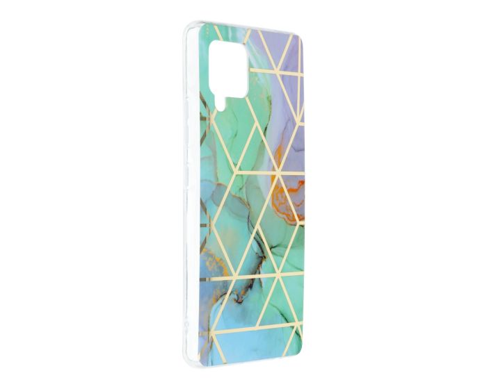 Forcell Cosmo Marble Silicone Case Design 03 Θήκη Σιλικόνης Purple / Green (Samsung Galaxy A02s)
