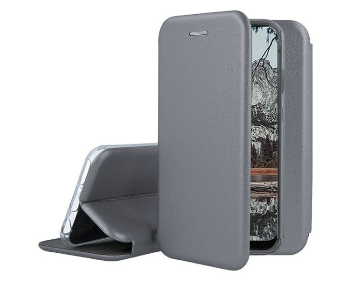 Forcell Elegance Book Case με Δυνατότητα Στήριξης - Grey (Xiaomi Pocophone F1)