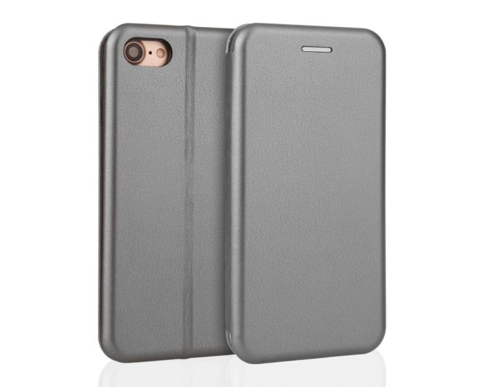Forcell Elegance Book Case με Δυνατότητα Στήριξης -  Grey (iPhone 5 / 5s / SE)