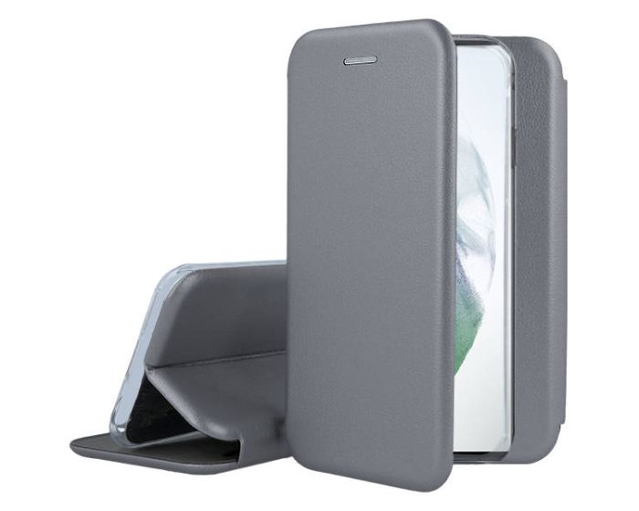 Forcell Elegance Book Case με Δυνατότητα Στήριξης -  Grey (Samsung Galaxy S22 Ultra 5G)