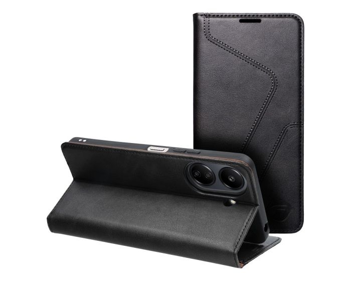Forcell F-Protect PU Leather RFID Wallet Case Θήκη Πορτοφόλι με Stand - Black (Xiaomi Redmi 13C / Poco C65)