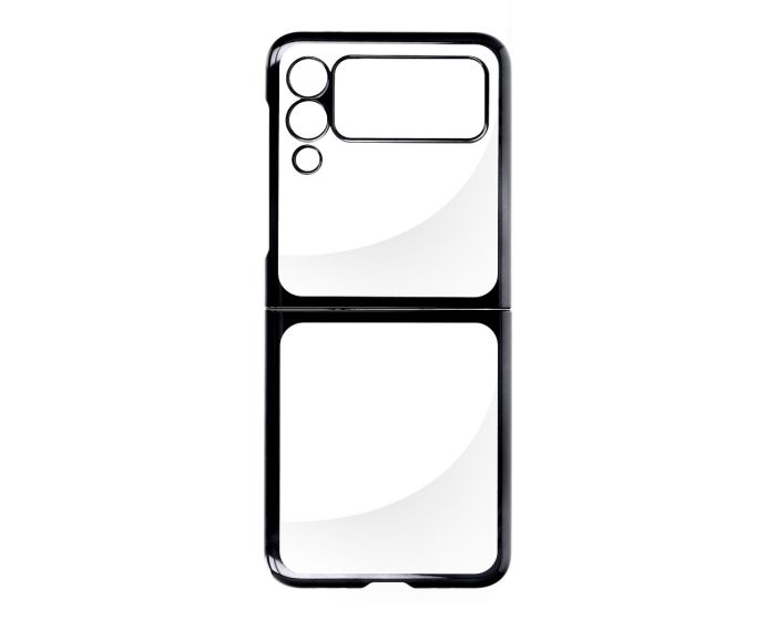 Forcell Focus Hard Case Back Cover - Θήκη Πλαστική Clear / Black (Samsung Galaxy Z Flip 3 5G)