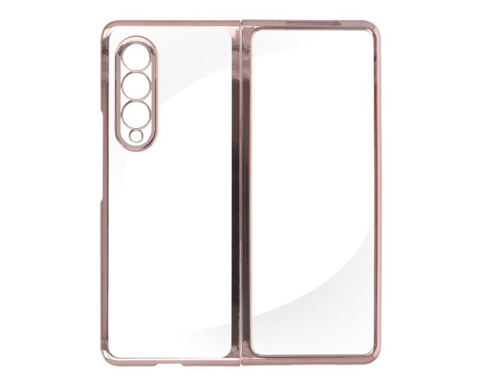 Forcell Focus Hard Case Back Cover - Θήκη Πλαστική Clear / Rose Gold (Samsung Galaxy Z Fold 3)