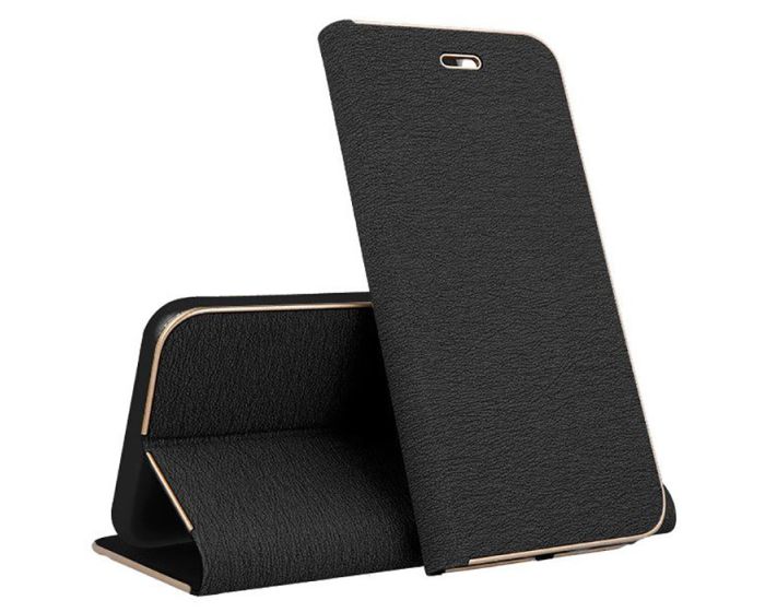 Forcell Luna Wallet Case Θήκη Πορτοφόλι με Δυνατότητα Stand - Black (Samsung Galaxy A32 4G)