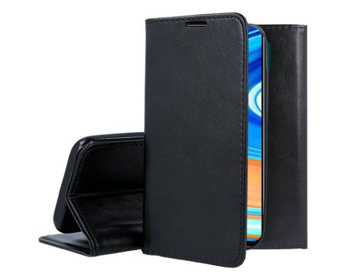 Forcell Magnet Wallet Case Θήκη Πορτοφόλι με δυνατότητα Stand Black (LG K5)