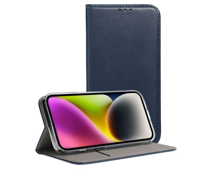 Forcell Magnet Wallet Case Θήκη Πορτοφόλι με δυνατότητα Stand Navy (Samsung Galaxy A55 5G)