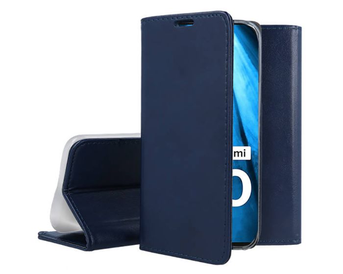 Forcell Magnet Wallet Case Θήκη Πορτοφόλι με δυνατότητα Stand Navy Blue (Xiaomi Redmi 10)