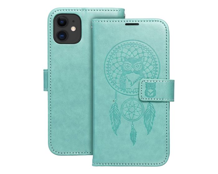 Forcell MEZZO Smart Book Case με Δυνατότητα Stand Θήκη Πορτοφόλι Green Dreamcatcher (iPhone 11)