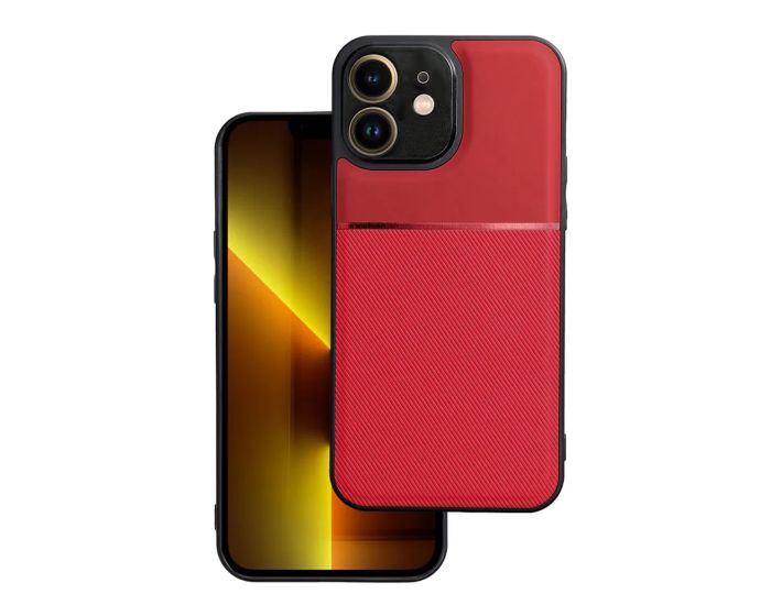 Forcell Noble PU Leather Rugged Armor Case Red (iPhone 11)