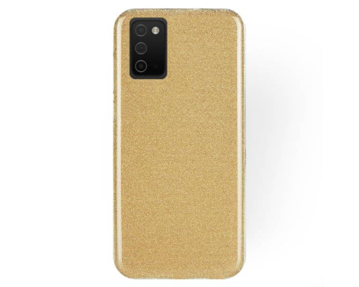 Forcell Glitter Shine Cover Hard Case Gold (Samsung Galaxy A03s)
