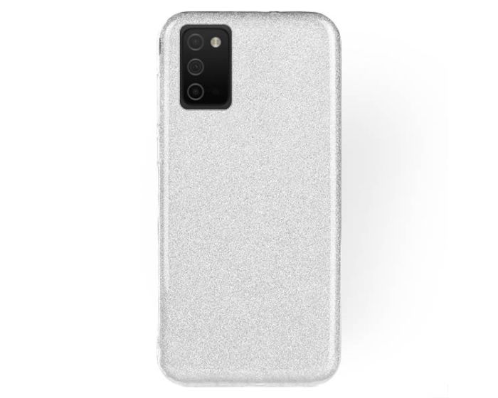 Forcell Glitter Shine Cover Hard Case Silver (Samsung Galaxy A03s)
