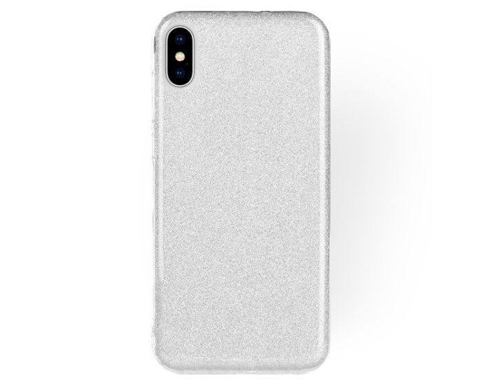 Forcell Glitter Shine Cover Hard Case Silver (iPhone Xs Max)