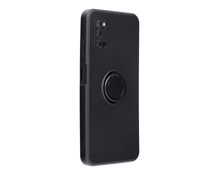 Forcell Silicone Ring Case - Black (Samsung Galaxy A03s)
