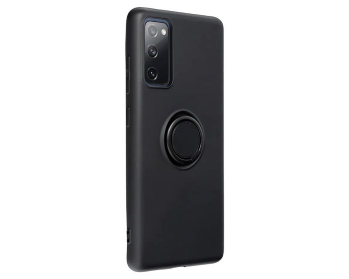 Forcell Silicone Ring Case - Black (Samsung Galaxy S20 FE)