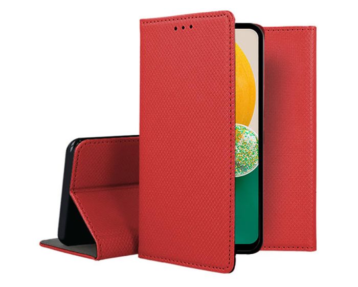 Forcell Smart Book Case με Δυνατότητα Stand Θήκη Πορτοφόλι Red (Samsung Galaxy A13 4G)