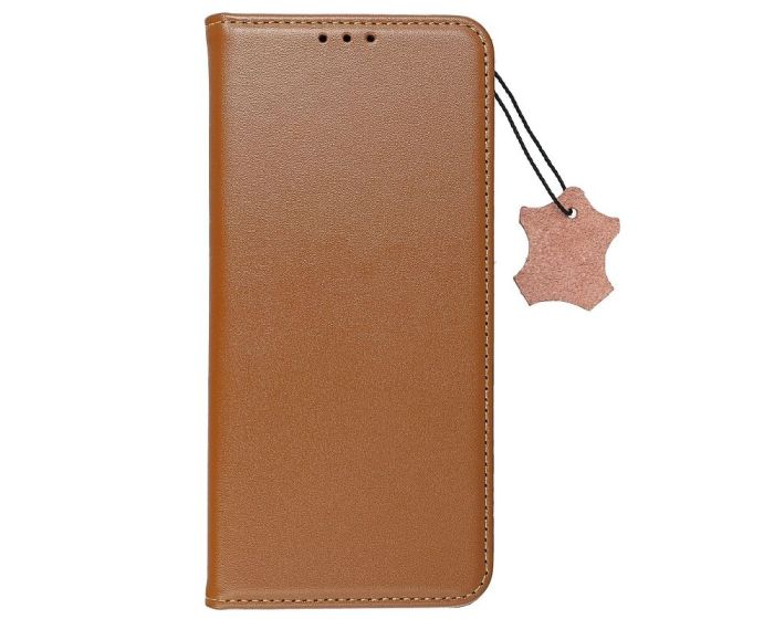 Forcell Smart Pro Leather Book Case Θήκη Πορτοφόλι με Stand - Brown (Samsung Galaxy S21 5G)