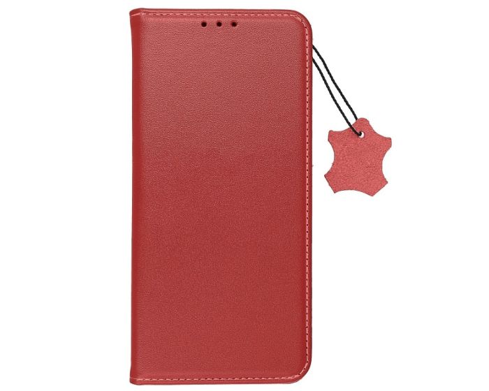 Forcell Smart Pro Leather Book Case Θήκη Πορτοφόλι με Stand - Red (Xiaomi Redmi 10)