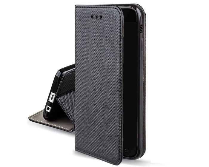 Forcell Smart Book Case με Δυνατότητα Stand Θήκη Πορτοφόλι Μαύρη (Lenovo Vibe P2)