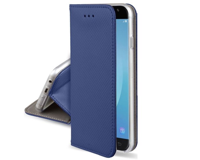 Forcell Smart Book Case με Δυνατότητα Stand Θήκη Πορτοφόλι Navy Blue (Samsung Galaxy A8 Plus 2018)