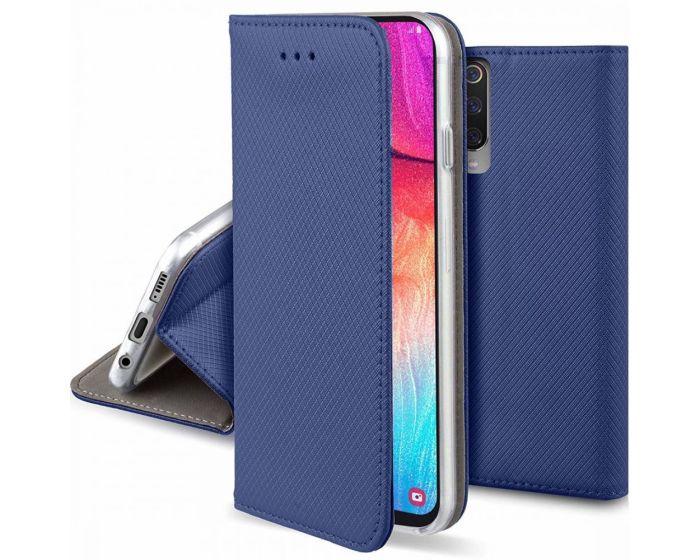 Forcell Smart Book Case με Δυνατότητα Stand Θήκη Πορτοφόλι Navy Blue (Xiaomi Redmi Note 10 Pro)