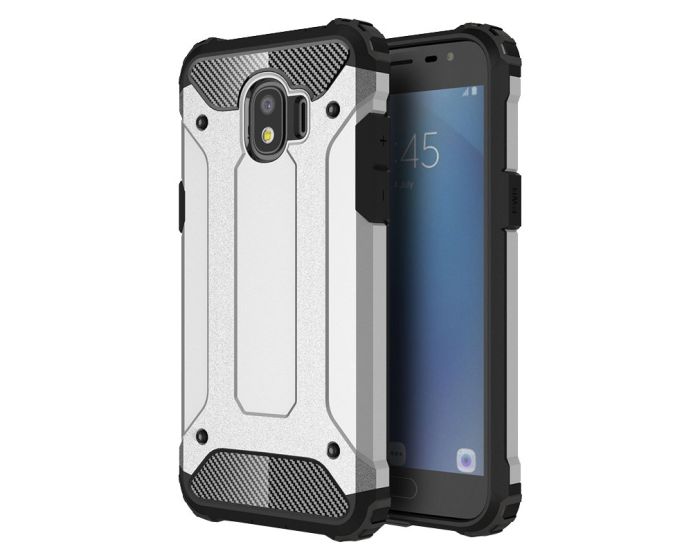 Forcell Hybrid Tech Armor Case Ανθεκτική Θήκη - Silver (Samsung Galaxy J2 Pro - 2018)