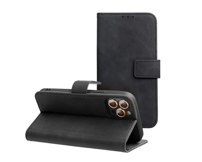 Forcell Tender Wallet Case Θήκη Πορτοφόλι με Δυνατότητα Stand - Black (Samsung Galaxy A35 5G)