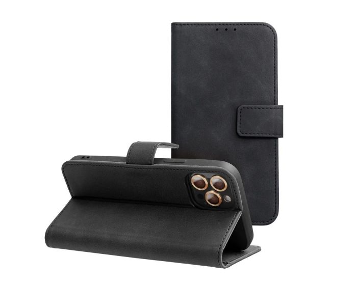 Forcell Tender Wallet Case Θήκη Πορτοφόλι με Δυνατότητα Stand - Black (Samsung Galaxy S24)