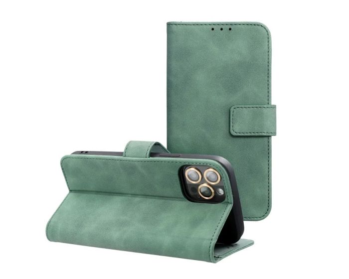 Forcell Tender Wallet Case Θήκη Πορτοφόλι με Δυνατότητα Stand - Green (Samsung Galaxy S24)
