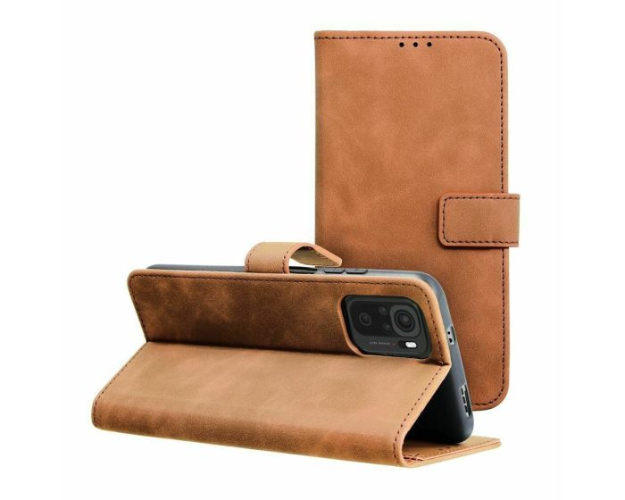 Forcell Tender Wallet Case Θήκη Πορτοφόλι με Δυνατότητα Stand - Brown (Xiaomi Redmi 12C)