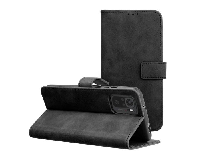 Forcell Tender Wallet Case Θήκη Πορτοφόλι με Δυνατότητα Stand - Black (Xiaomi Redmi Note 10 / 10S / Poco M5s)