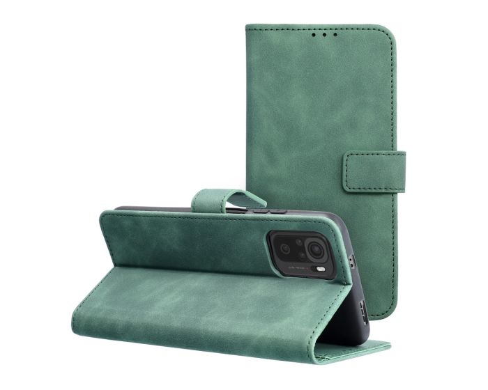 Forcell Tender Wallet Case Θήκη Πορτοφόλι με Δυνατότητα Stand - Green (Xiaomi Redmi Note 11 Pro 4G / 11 Pro 5G / 12 Pro 4G)