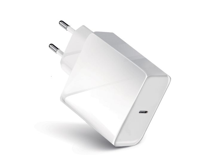 Forcell Travel Charger PD QC4.0 Type C - Αντάπτορας Φόρτισης Τοίχου 3A 45W - White