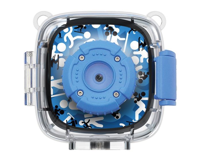 Forever Kids K2 Sports Action Camera with Screen and Waterproof Case Κάμερα - Blue - MT83977