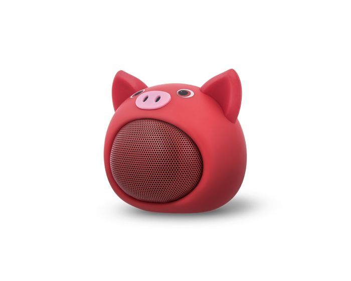 Forever Bluetooth Speaker ABS-100 Ασύρματο Ηχείο Sweet Animal Pig Rose