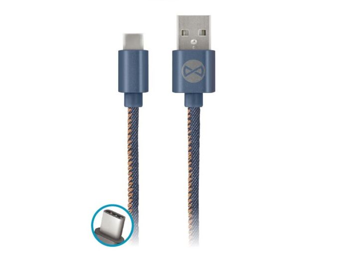 Forever Jeans Cable USB Type-C Data Sync & Charging 2A 1m