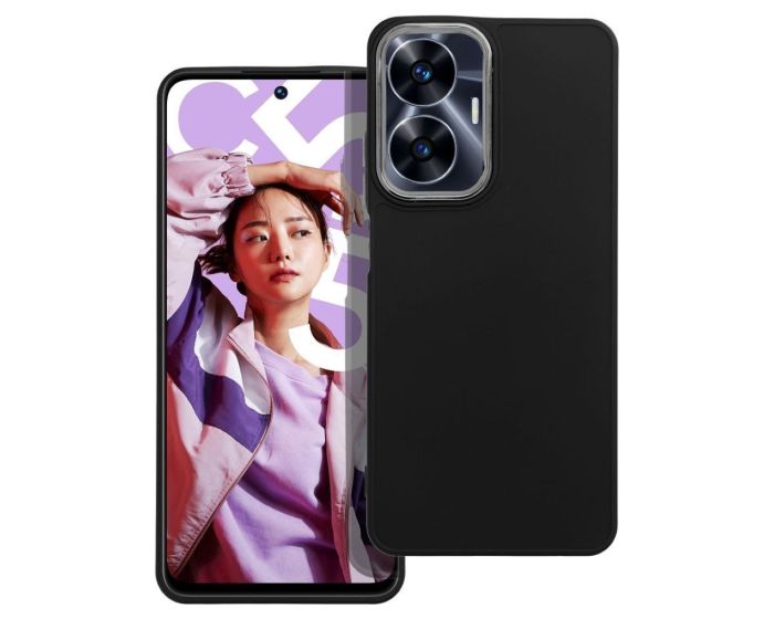 Satin Case with Camera Frame Black (Realme Narzo N55 / C55)