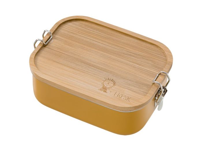 Fresk Lunchbox Uni Ανοξείδωτο Παιδικό Δοχείο Φαγητού - Amber Gold Lion