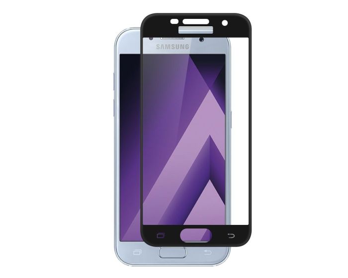 Blue Star 3D Full Face Curved Total Black Αντιχαρακτικό Γυαλί 9H Tempered Glass (Samsung Galaxy A3 2017)