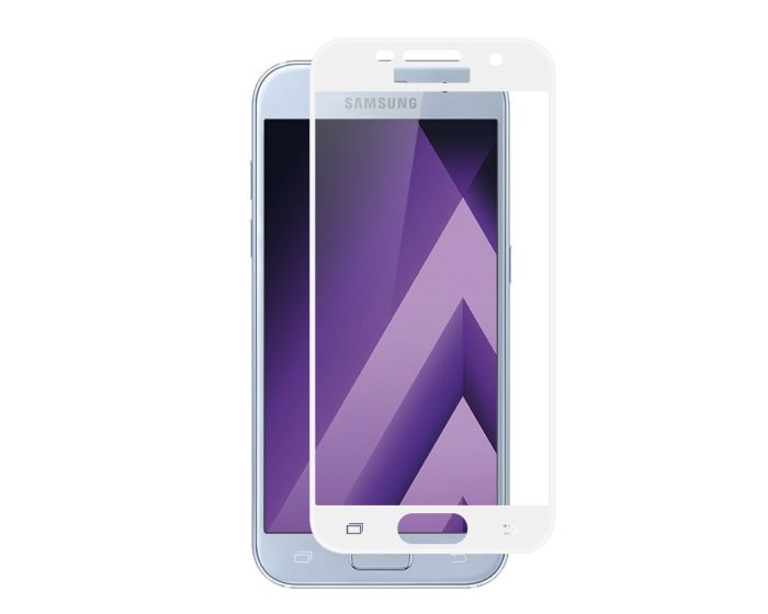 Blue Star 3D Full Face Curved Total White Αντιχαρακτικό Γυαλί 9H Tempered Glass (Samsung Galaxy A3 2017)