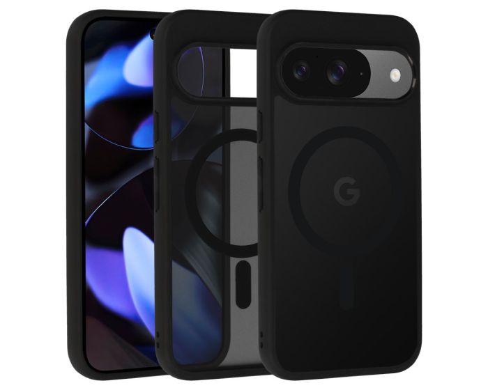 Full Matte Mag Cover MagSafe Hybrid Case Black (Google Pixel 9 / 9 Pro) - MT83445