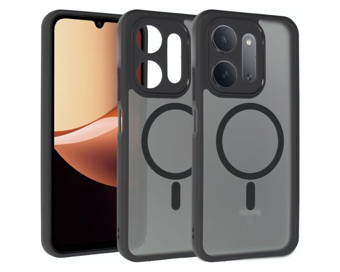 Full Matte Mag Cover MagSafe Hybrid Case Black (Xiaomi Redmi 17C 5G) - MT84655